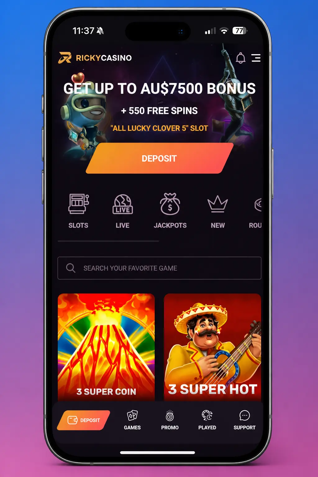 How to Use Bonus in Australia - Step 1